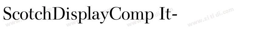 ScotchDisplayComp It字体转换